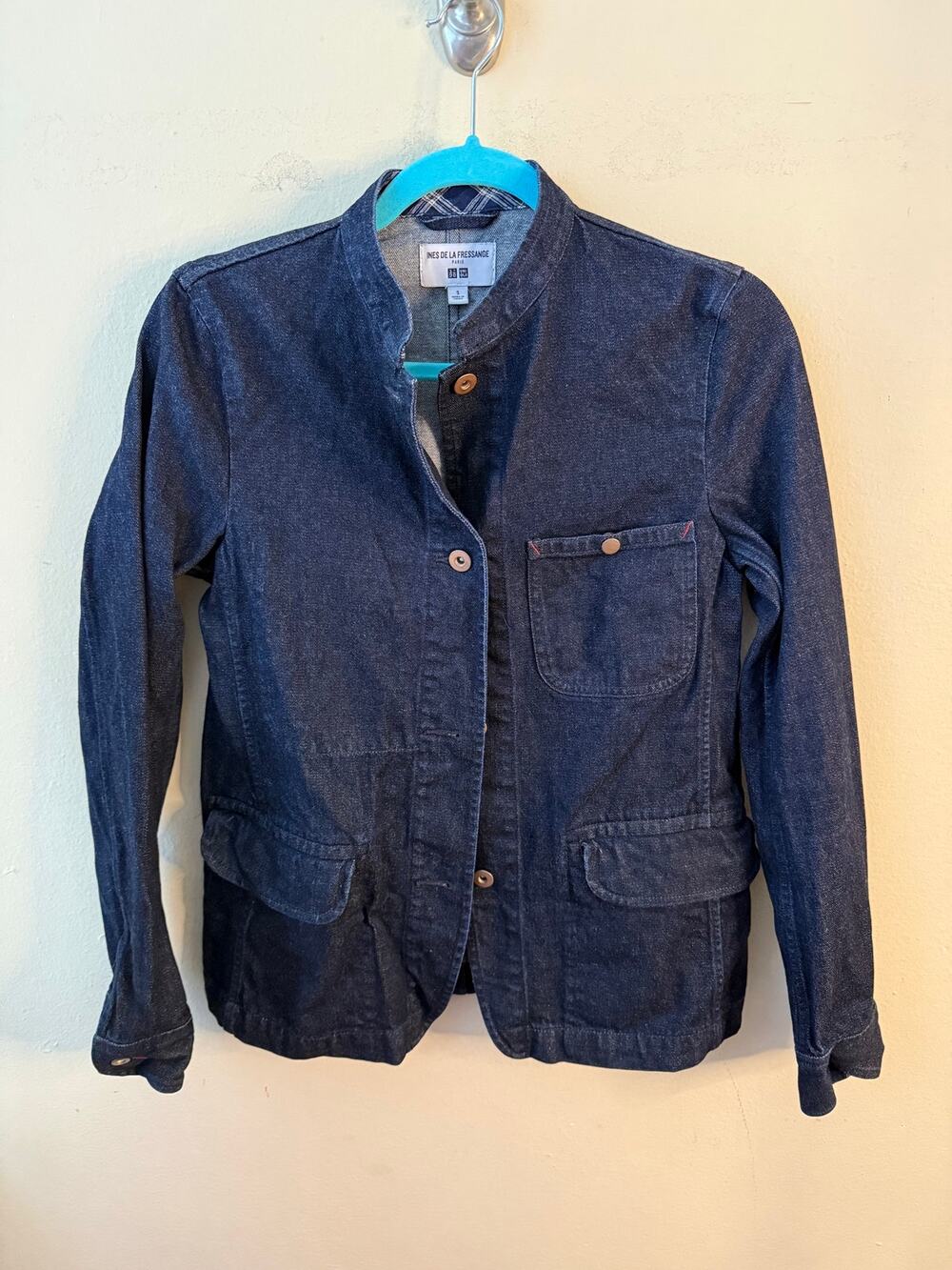 Ines De La Fressange For Uniqlo  Denim Button Down Jacket Size S